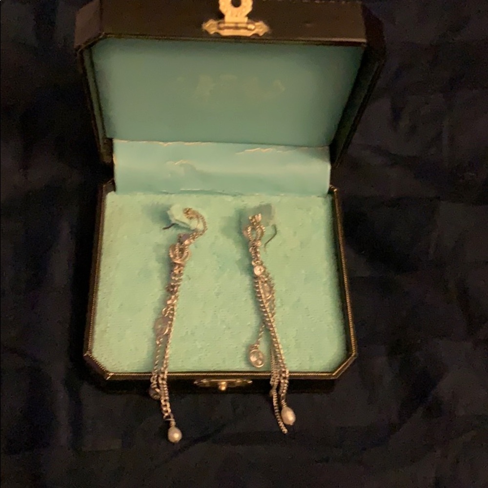 Juicy Couture Silver Dangle Earrings